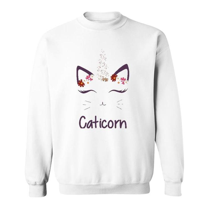 Cute Caticorn Cat Unicorn Gifts For Lover Magical Creature Sweatshirt
