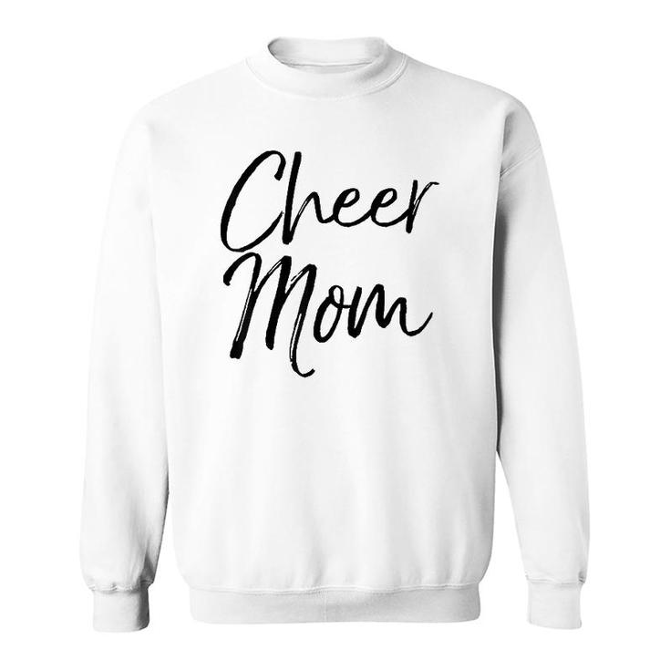Cute Cheerleader Mother Apparel Gift For Women Cheer Mom Sweatshirt