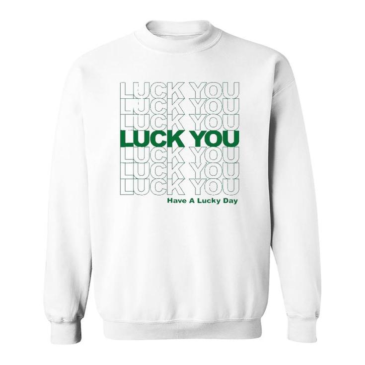 Cute Shamrock Lucky St Patricks Day Sweatshirt