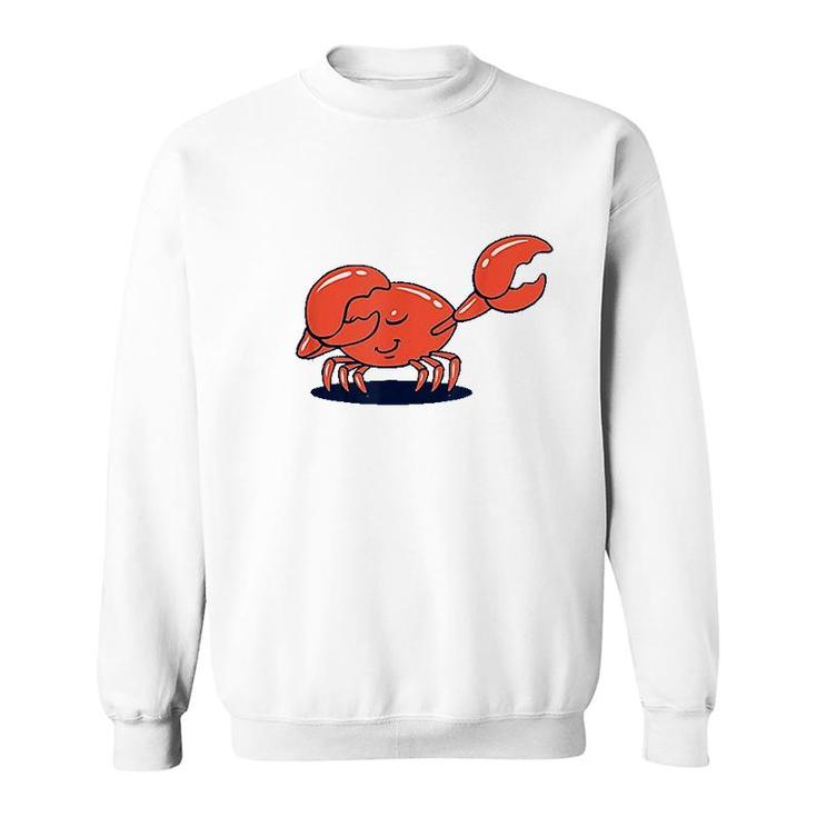 Dab Crab Dabbing Crab Cartoon Funny Sweatshirt