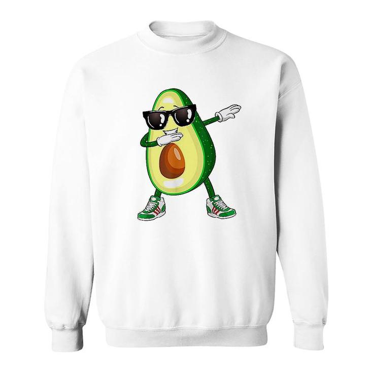 Dabbing Avocado Funny Vegan Food Lover Sweatshirt