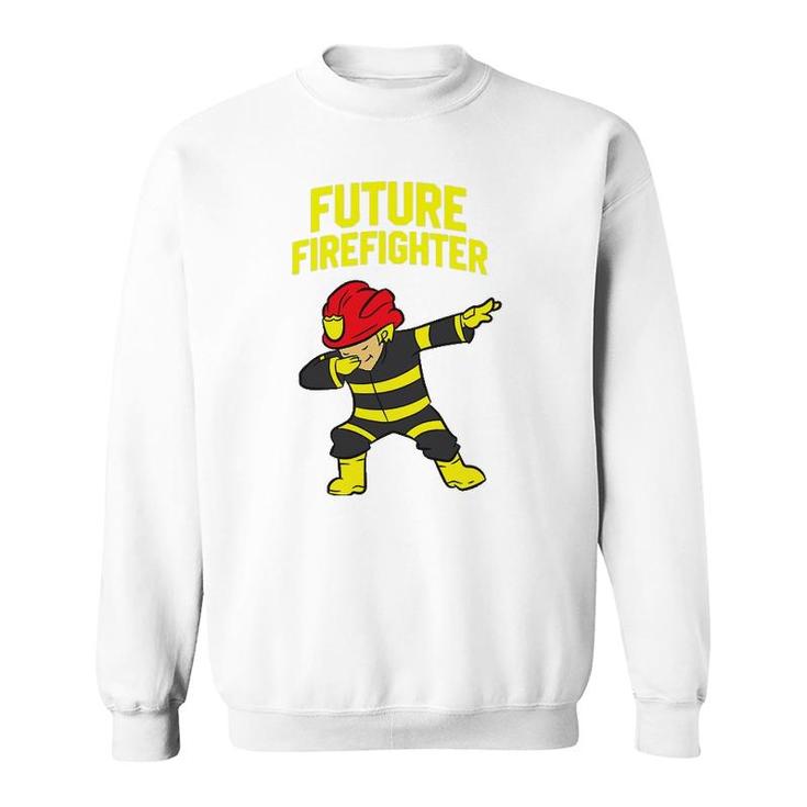Dabbing Firefighter Kids Future Firefighter Sweatshirt