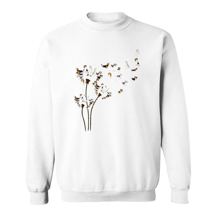 Dandelions Beagle Dog Sweatshirt