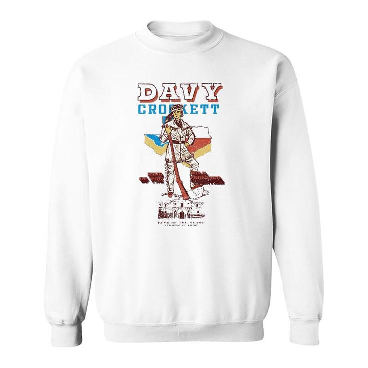 Davy Crockett Texas Alamo Cowboy Vintage Souvenir  Sweatshirt