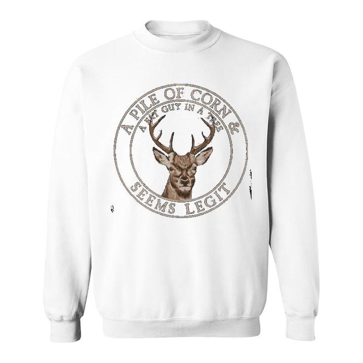 Deer Hunting A Fat Guy In A Tree Sweatshirt