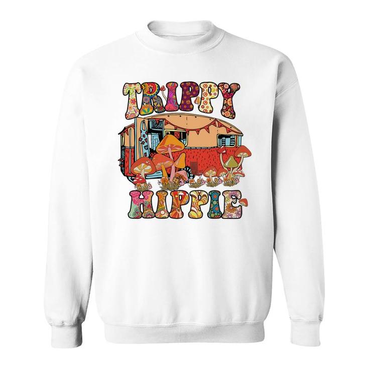Design House Mushroom Trippy Hippie Idea Gift Sweatshirt