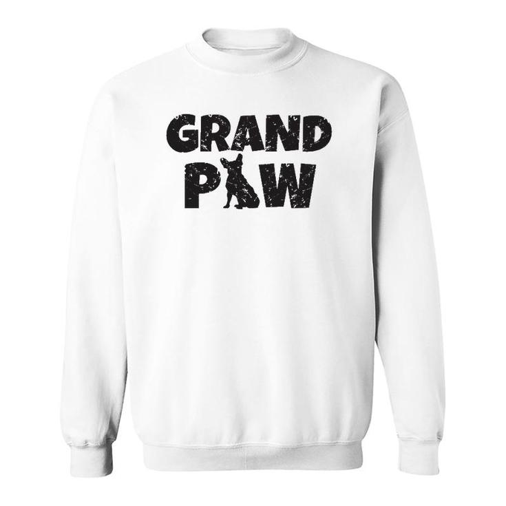 Dog Grandpa French Bulldog Grand Paw Lovers Grandpaw Sweatshirt
