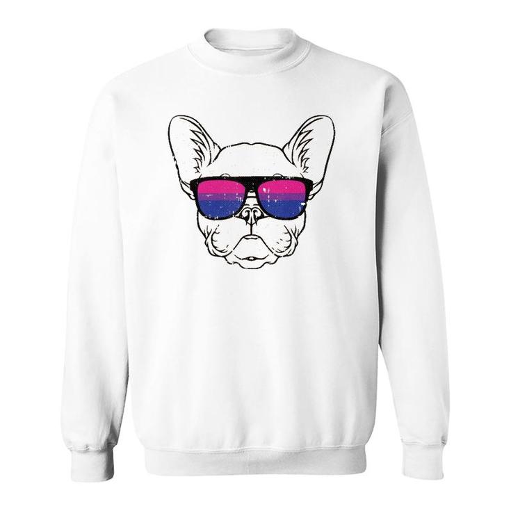 Dog Sunglasses Bi-Sexual Pride Puppy Lover Proud Lgbt-Q Ally Tank Top Sweatshirt