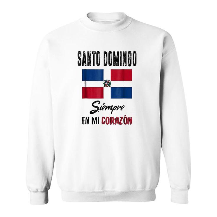 Dominican Republic Santo Domingo Flag Beach Sweatshirt