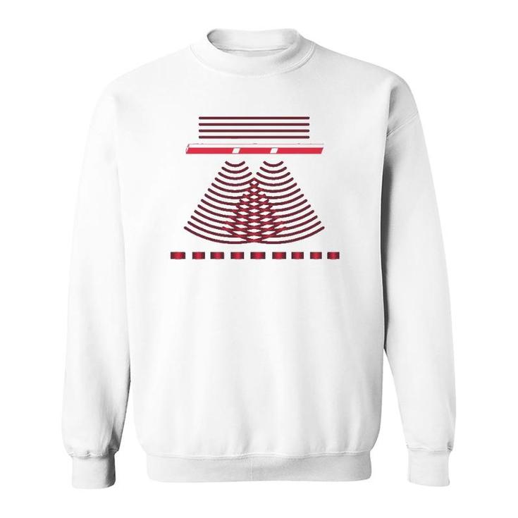 Double Slit Experiment Quantum Physics Lover Scientific Gift Sweatshirt