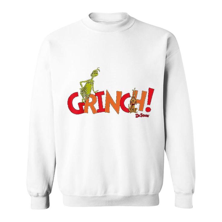 Dr Seuss Grinch With Max Sweatshirt
