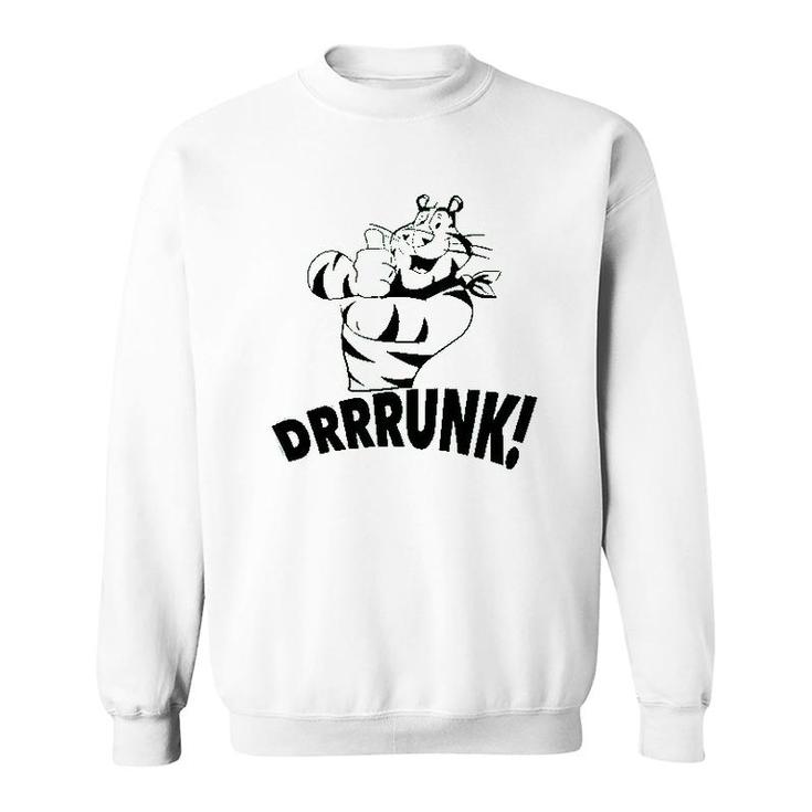Drunk The Tiger Funny St Patricks Day Sweatshirt