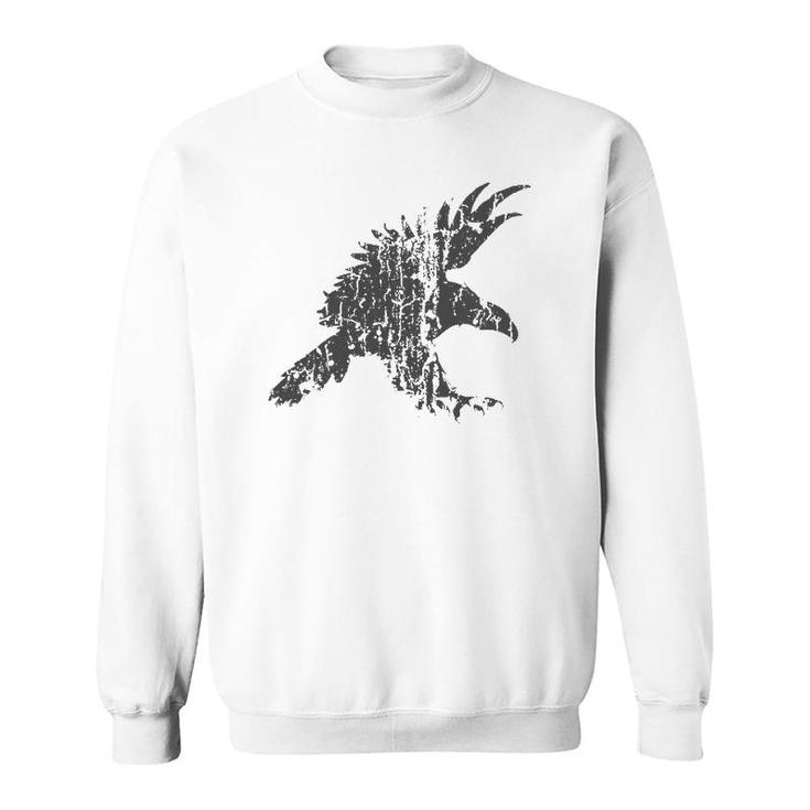 Eagle Vintage Design - Eagle Print  Sweatshirt