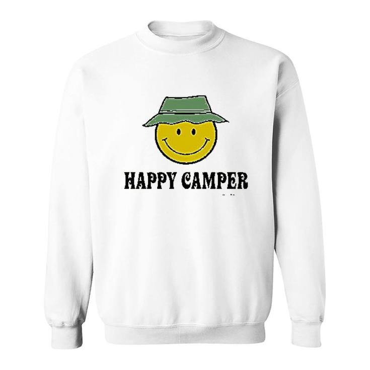 Earth Sun Moon Happy Camper Sweatshirt