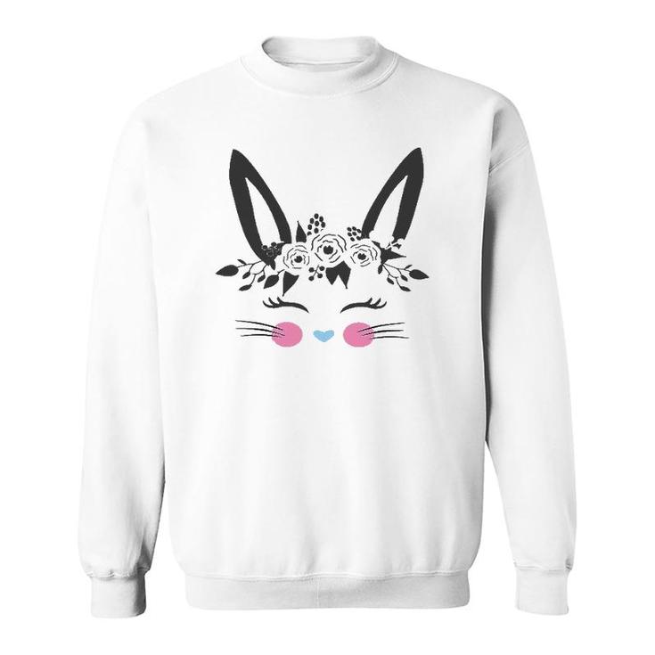 Easter Bunny Face For Her Teenage Girl Teen Daughter Sweatshirt