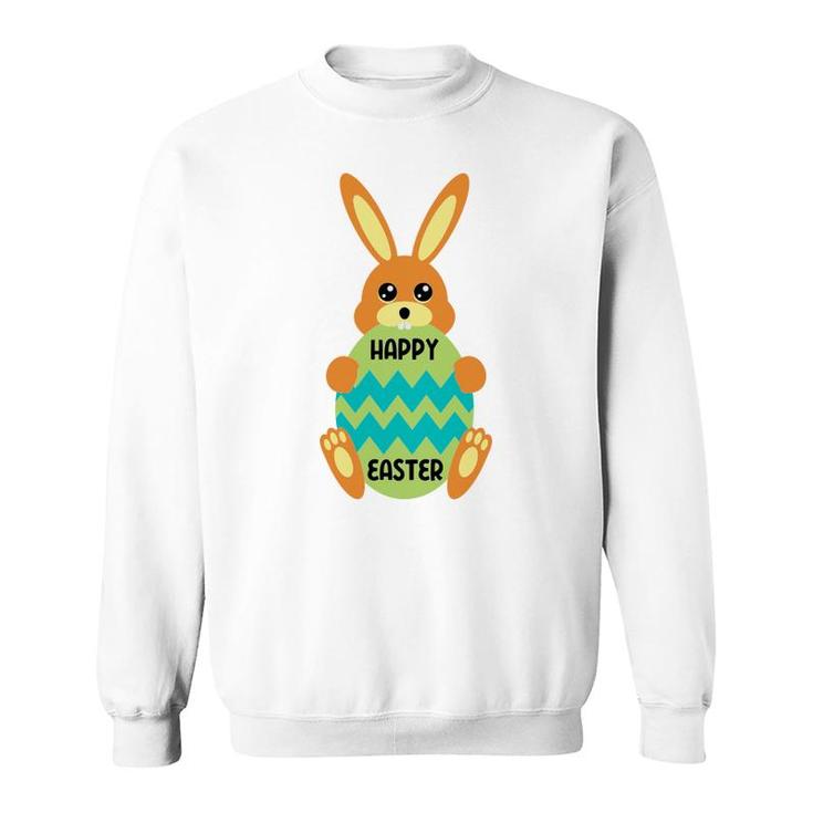 Egg Bunny Happy Easter Sweatshirt