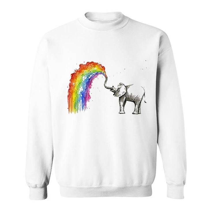 Elephant And Rainbow Sweatshirt