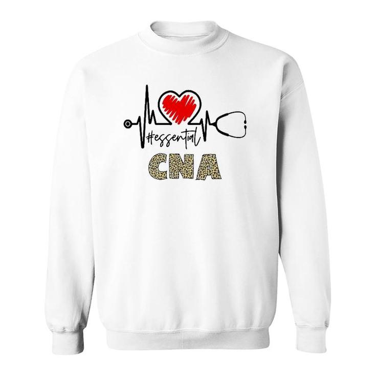 Essential Cna Heartbeat Cna Nurse Gift Sweatshirt