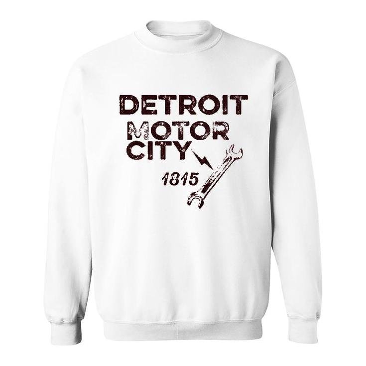 Evertree Clothing Detroit Motor City Unisex Womens Mens Sweatshirt