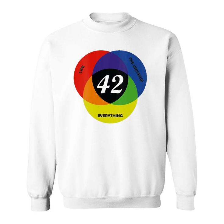 Everything The Universe Life 42 Is The Answer V-Neck Sweatshirt