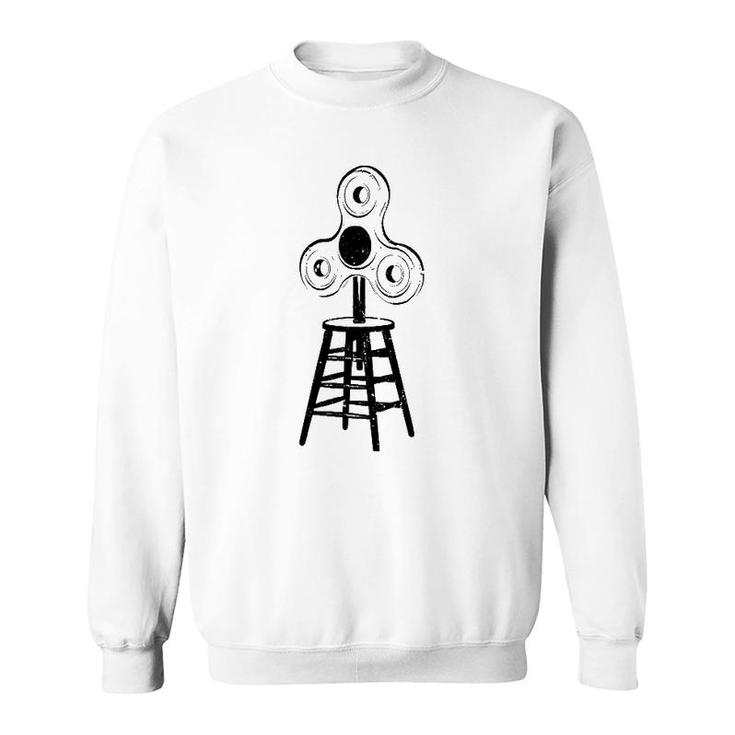Fidget Sitter  Weird Dada Duchamp Art Dreamer Readymade Sweatshirt