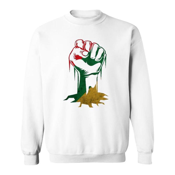 Fist Power For Black History Month Or Juneteenth Sweatshirt