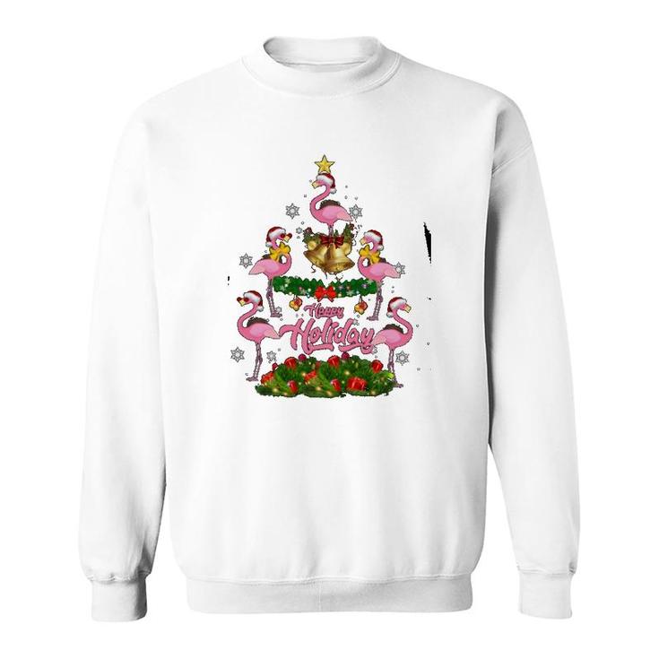 Flamingo Happy Holiday Sweatshirt