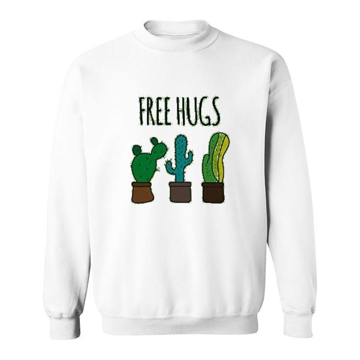Free Hugs Cactus Garden Sweatshirt