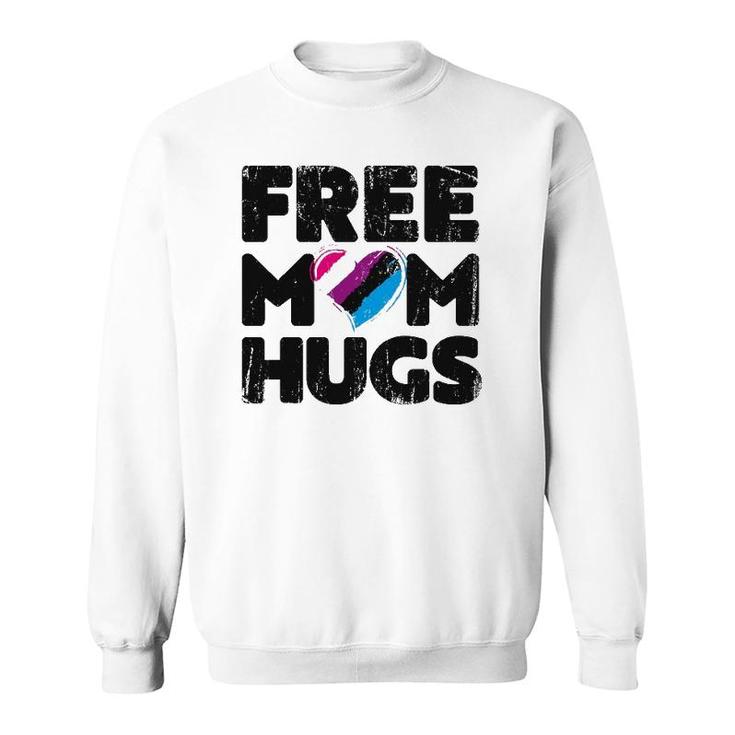 Free Mom Hugs  Free Mom Hugs Genderfluid Pride Lgbtqia Sweatshirt