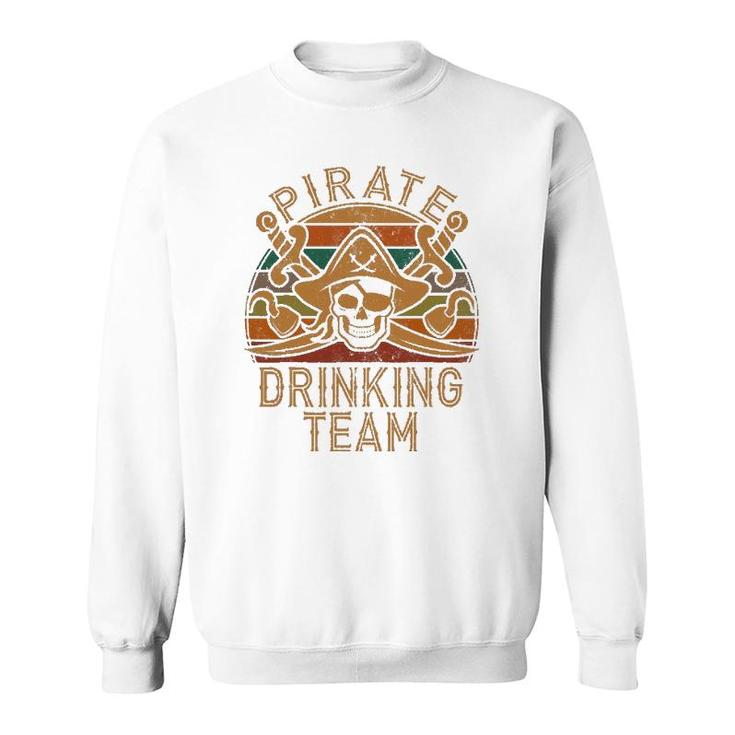 Fun Pirate Drinking Team Jolly Roger Dad Halloween Sweatshirt