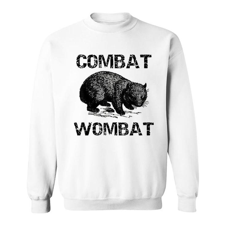 Funny Combat Wombat Graphic Gift Sweatshirt