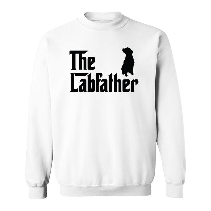 Funny Coolest Lab Dad For Black Labrador Dog Lover Men Sweatshirt