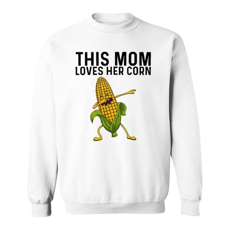 Funny Corn Gift For Mom Women Corn On The Cob Costume Farmer Sweatshirt