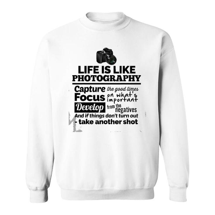 Funny Photography Camera For A Photographer Sweatshirt