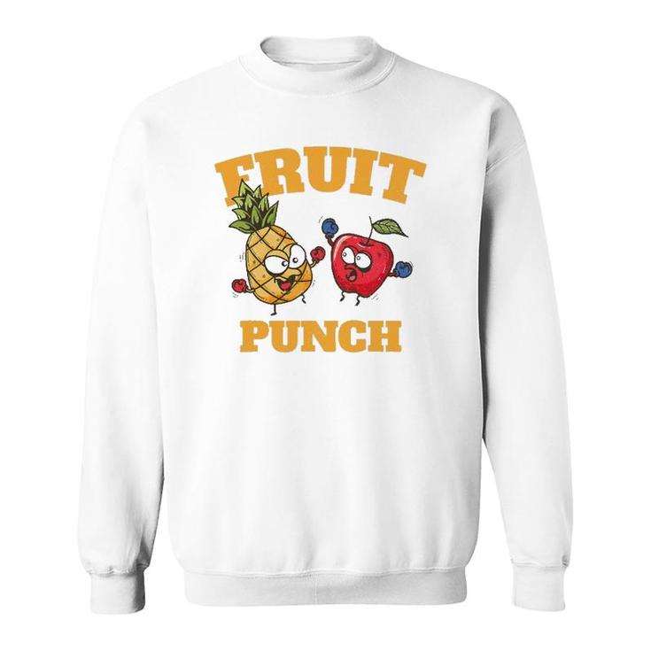 Funny Pineapple Apple Boxing Juice Tropical Fruit Punch Sweatshirt