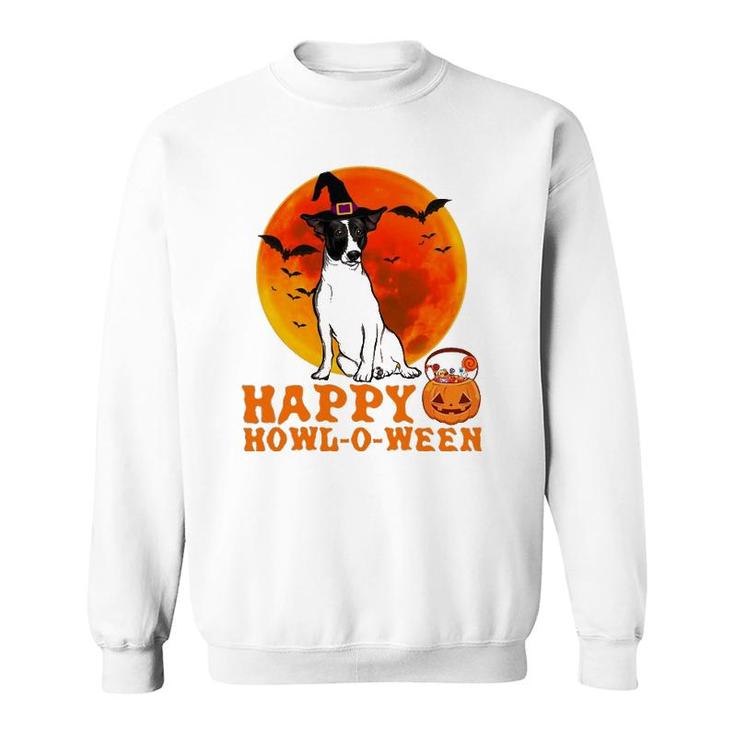 Funny Rat Terrier Dog Halloween Happy Howl-O-Ween Sweatshirt