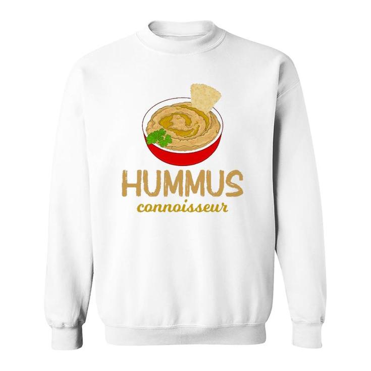 Funny Vegan Chickpea Pita Hummus Connoisseur Sweatshirt