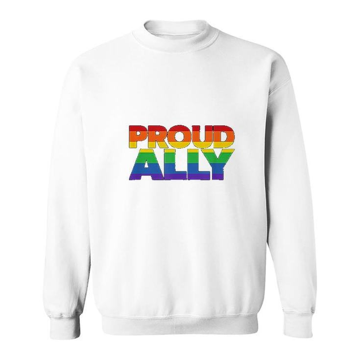 Gay Pride Ally Lgbt Friends Proud Ally Sweatshirt