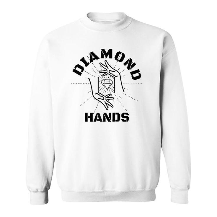 Gme Diamond Hands Autist Stonk Market Tendie Stock Raglan Baseball Tee Sweatshirt