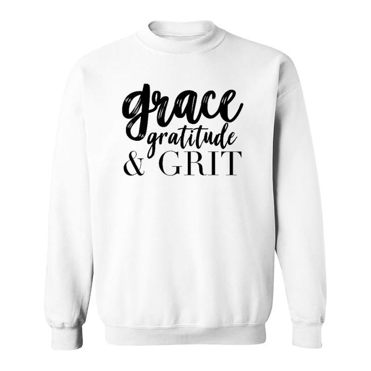 Grace, Gratitude, & Grit Graphic Tee Sweatshirt
