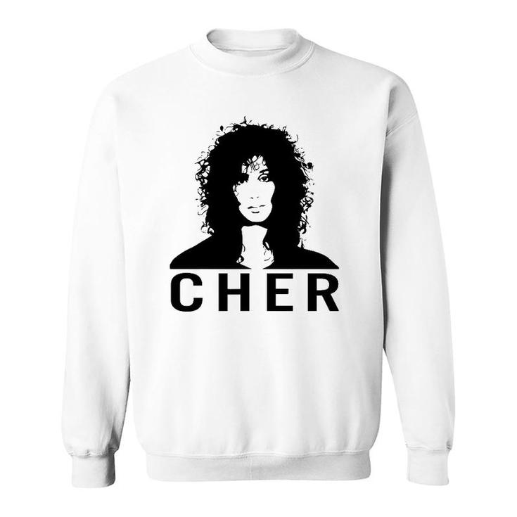 Graphic Cher's Art Design Essential Distressed Country Music Sweatshirt