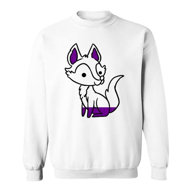 Graysexual Pride Fox Lover Gift Sweatshirt