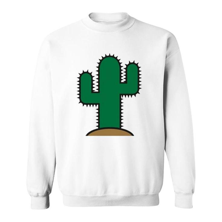 Green Cactus  Vintage Sweatshirt