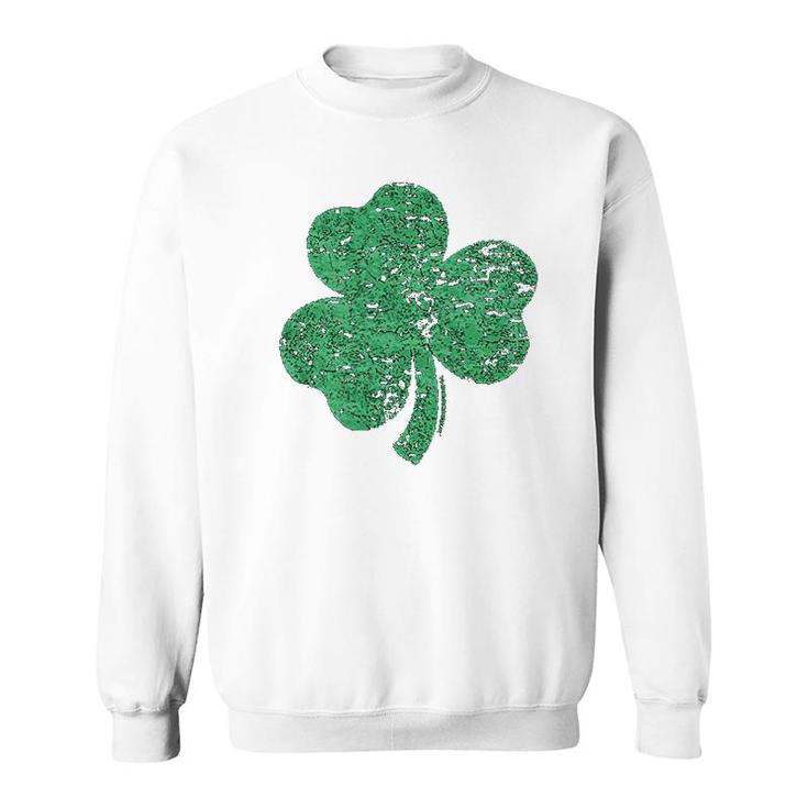 Green Shamrock Saint Patricks Day Sweatshirt