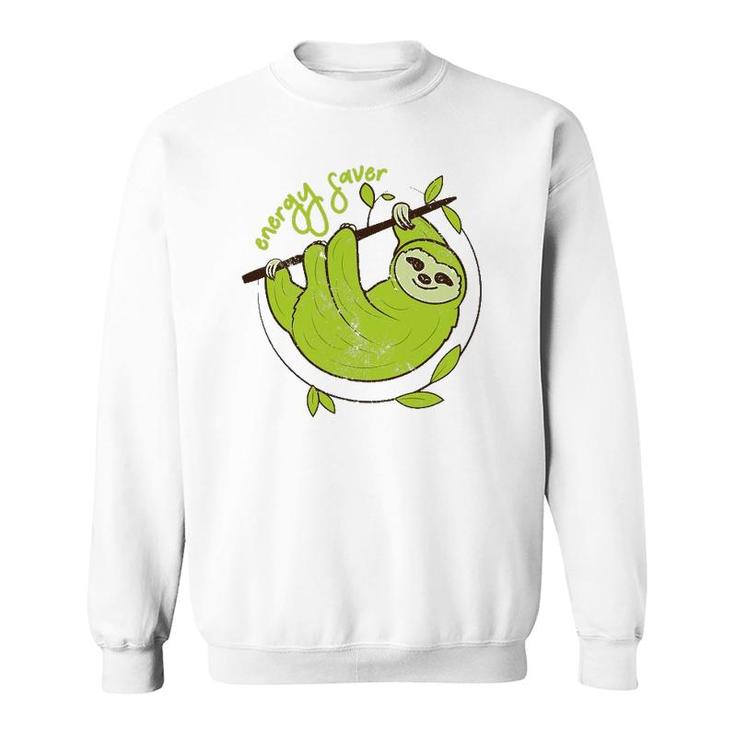 Green Three Toed Sloth Sweatshirt