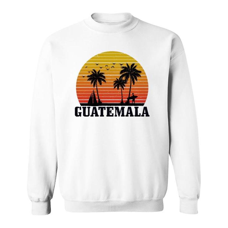 Guatemala Surfer Vintage Surf Surfing Guatemalan Souvenir  Sweatshirt