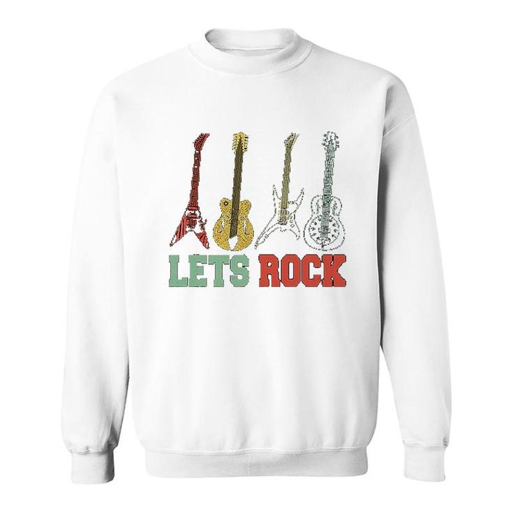 Guitar Lets Rock Sweatshirt