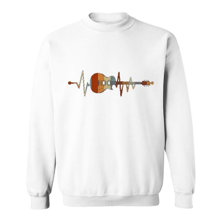 Guitar Retro Heartbeat Sweatshirt