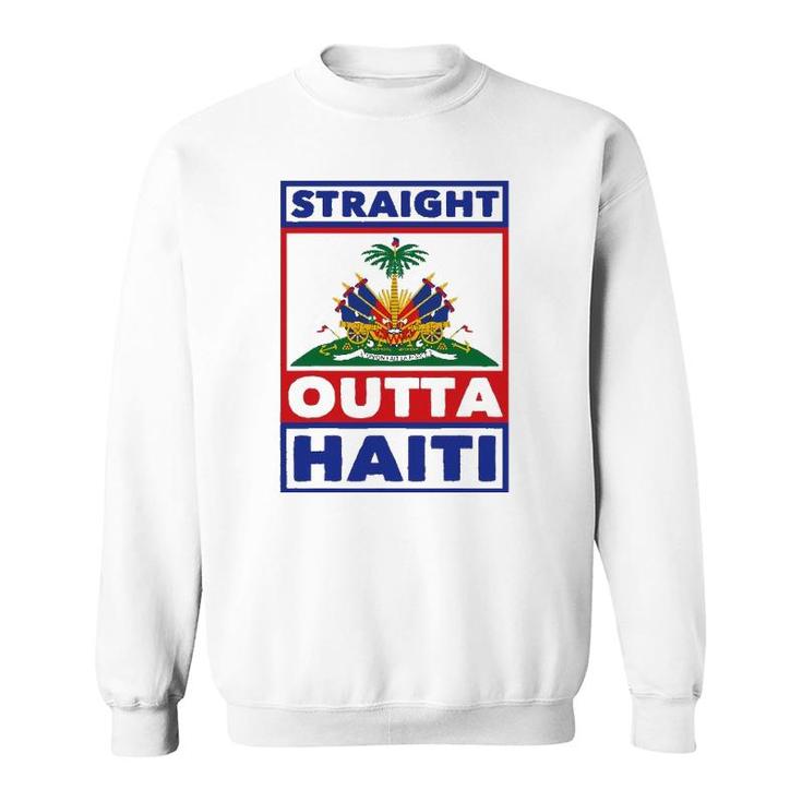 Haiti Haitian America Flag Love Straight Roots Ayiti Proud Sweatshirt