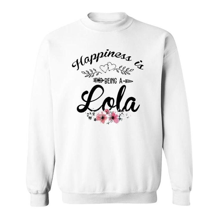 Happiness Is Being A Lola Est Nonna Mother's Day Sweatshirt